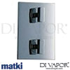 Matki EX05 I Linear Concealed Thermostatic Shower Spare Parts